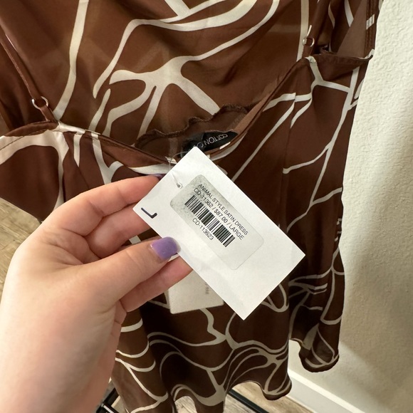 Animal Print Satin Dress - Picture 2 of 2